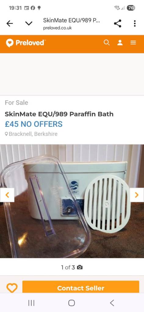 SkinMate EQU/989 Paraffin Bath