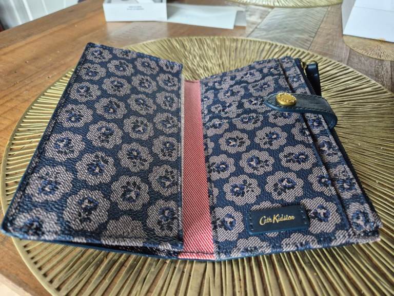 Cath Kidson Navy Wallet With Carry Strap