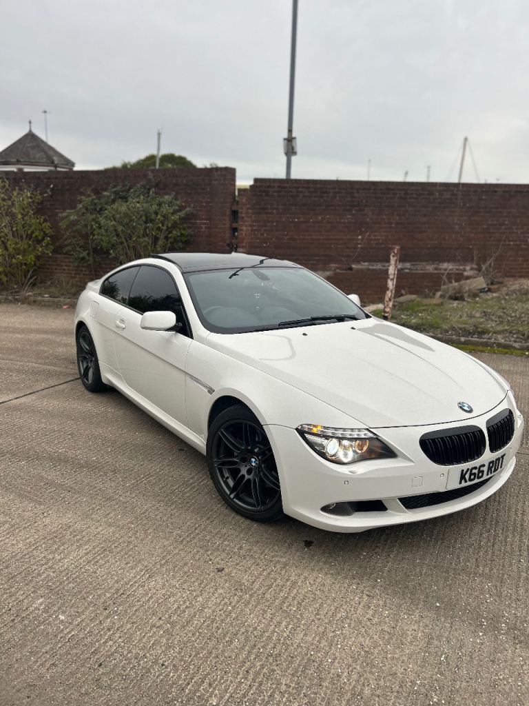 2009 BMW 635D WHITE