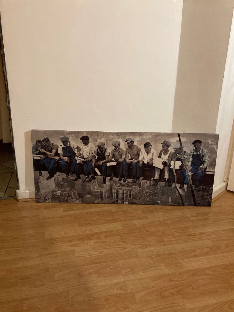 Lunch Atop A Skyscraper Canvas Print Picture Wall Art