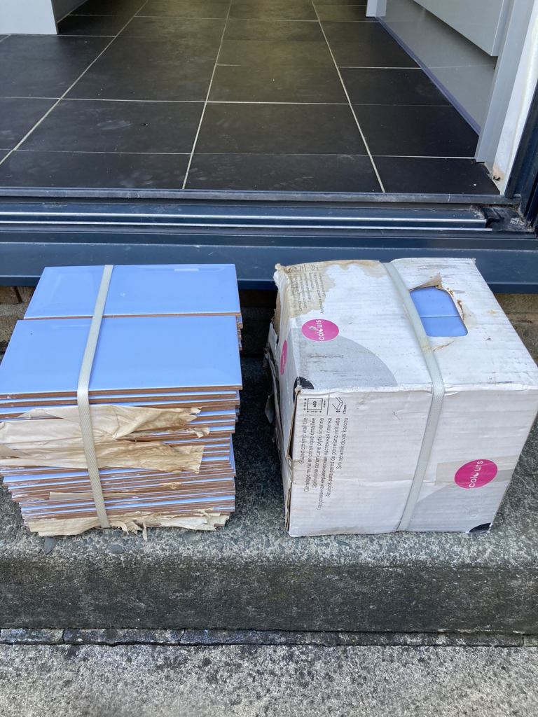 Metro Aqua Blue Ceramic Brick Tile - 100x200mm