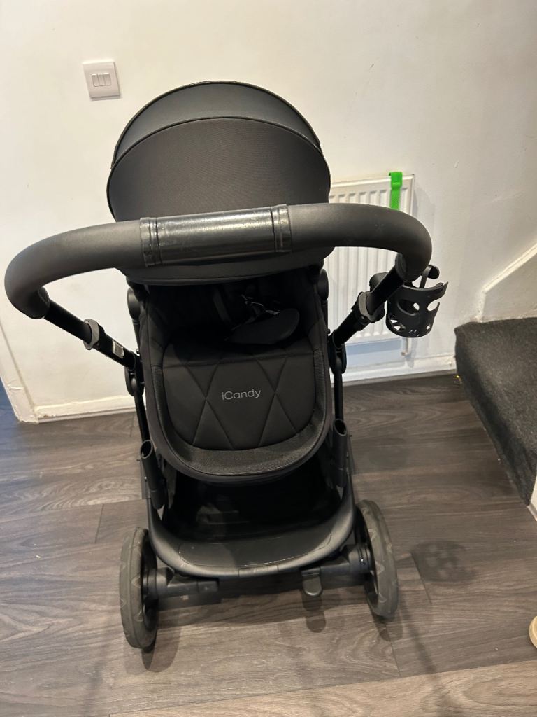 iCandy Double Pushchair/Pram - Black, Used