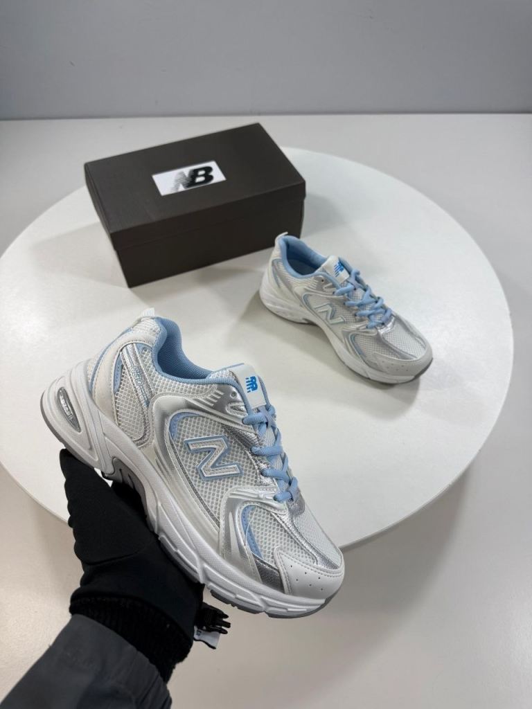 New Balance 530 Trainers - White/Pink/Blue, Brand New