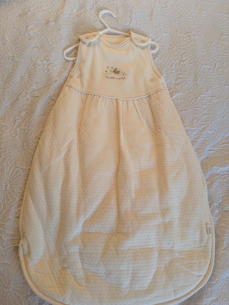 Mamas & Papas Baby Sleeping Bag 0-6m – Cream, Good Condition