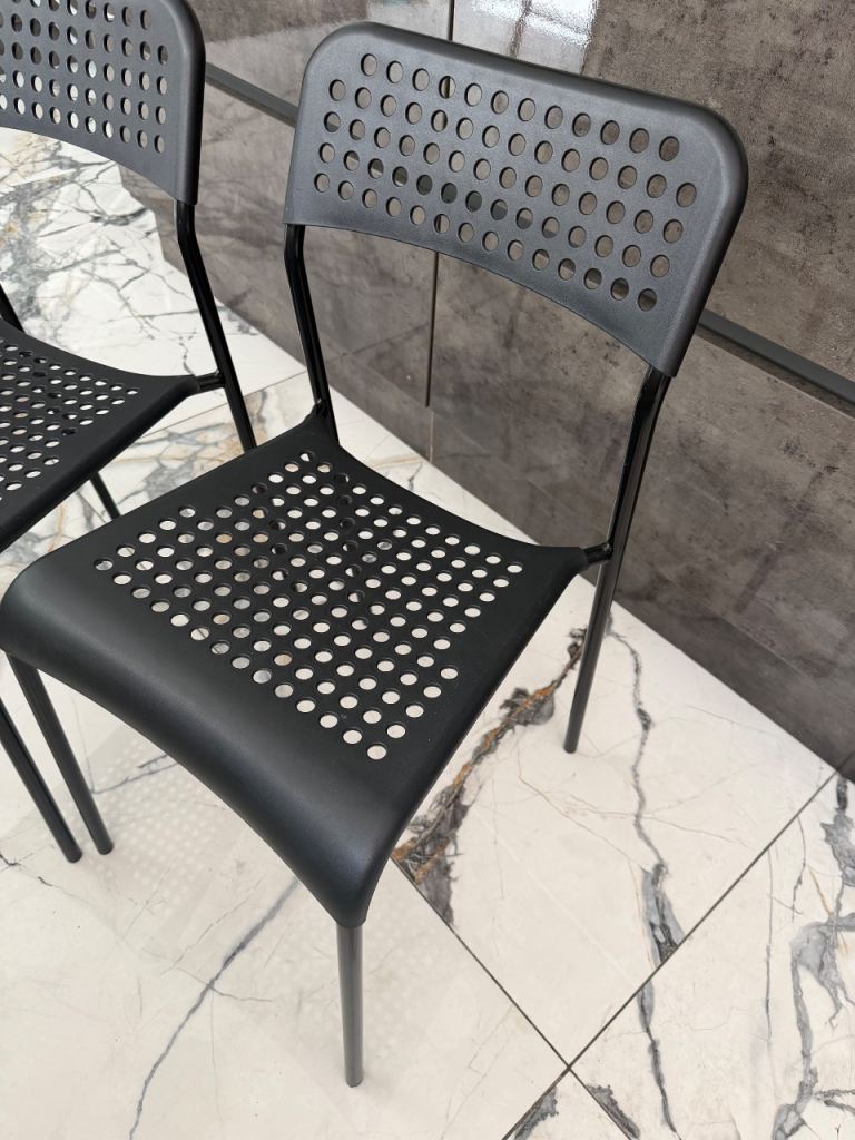 Ikea chairs black 