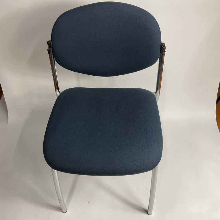 4 x Dark Blue Office/Conference Chairs