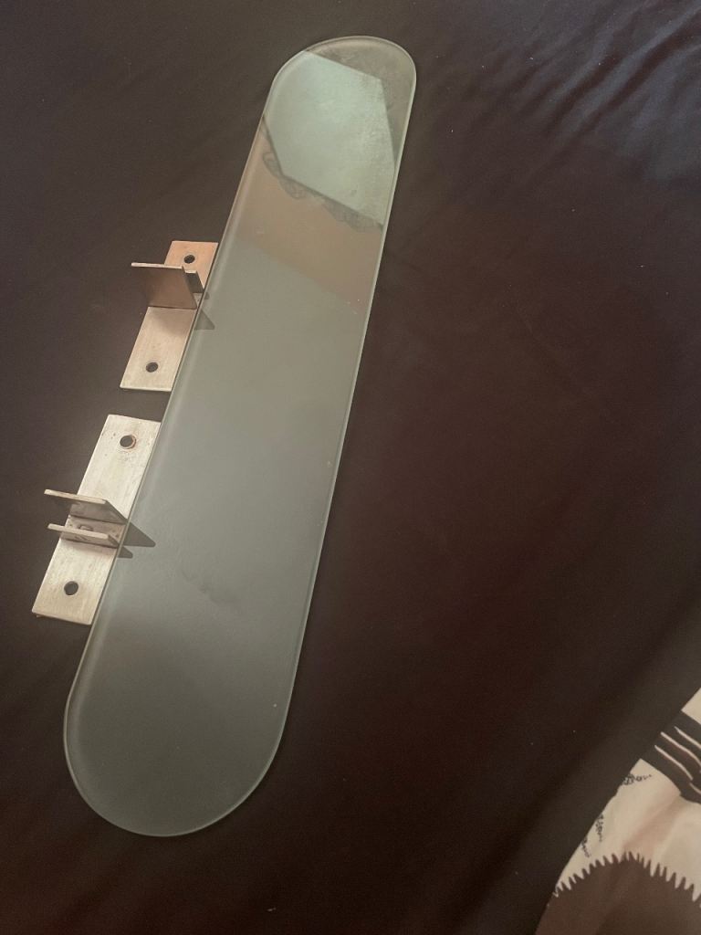 Frosted Glass Bathroom Shelf 