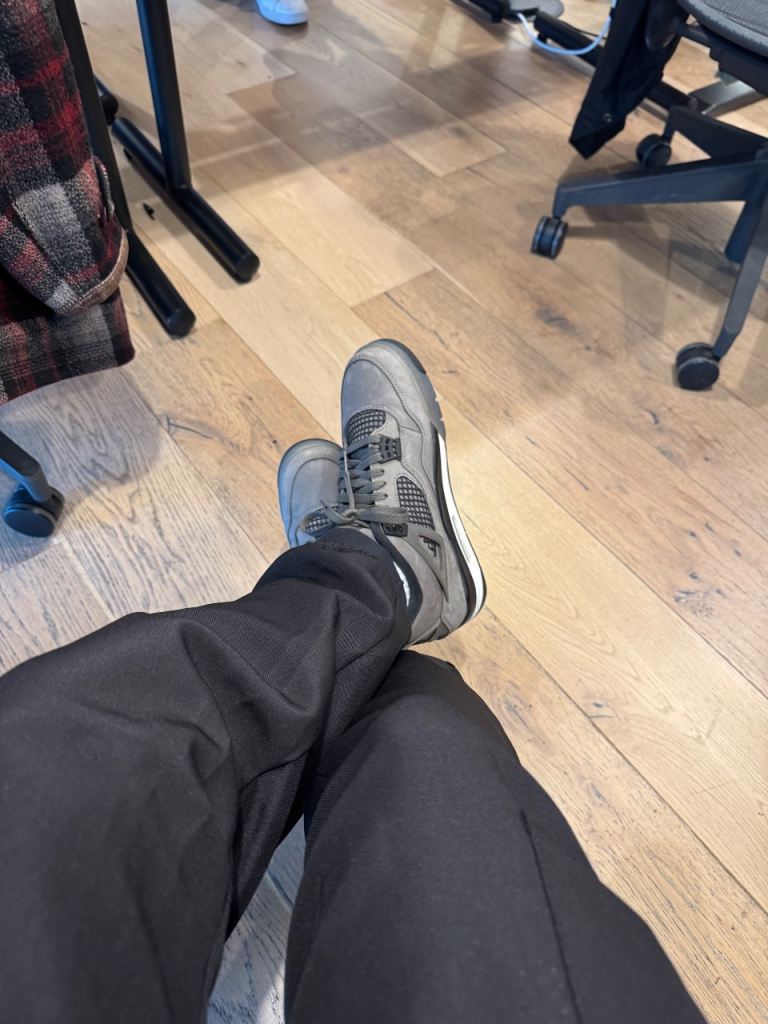 image for Jordan 4’s worn by Cos