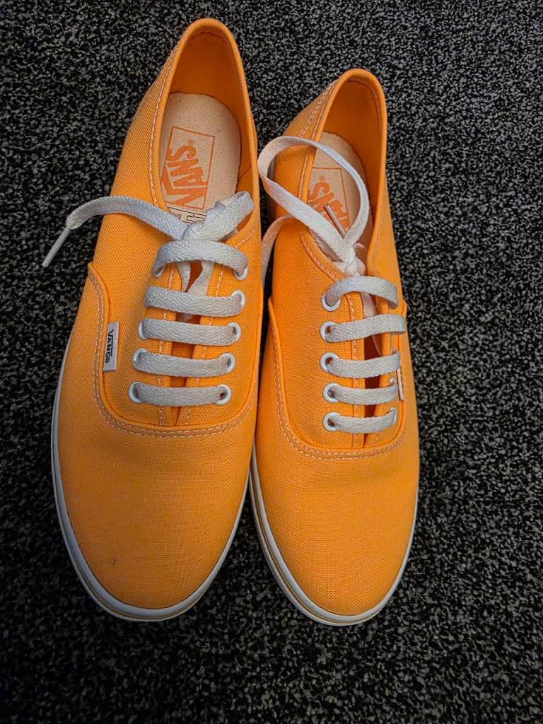Bright orange Vans