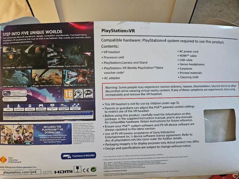 Playstation VR headset