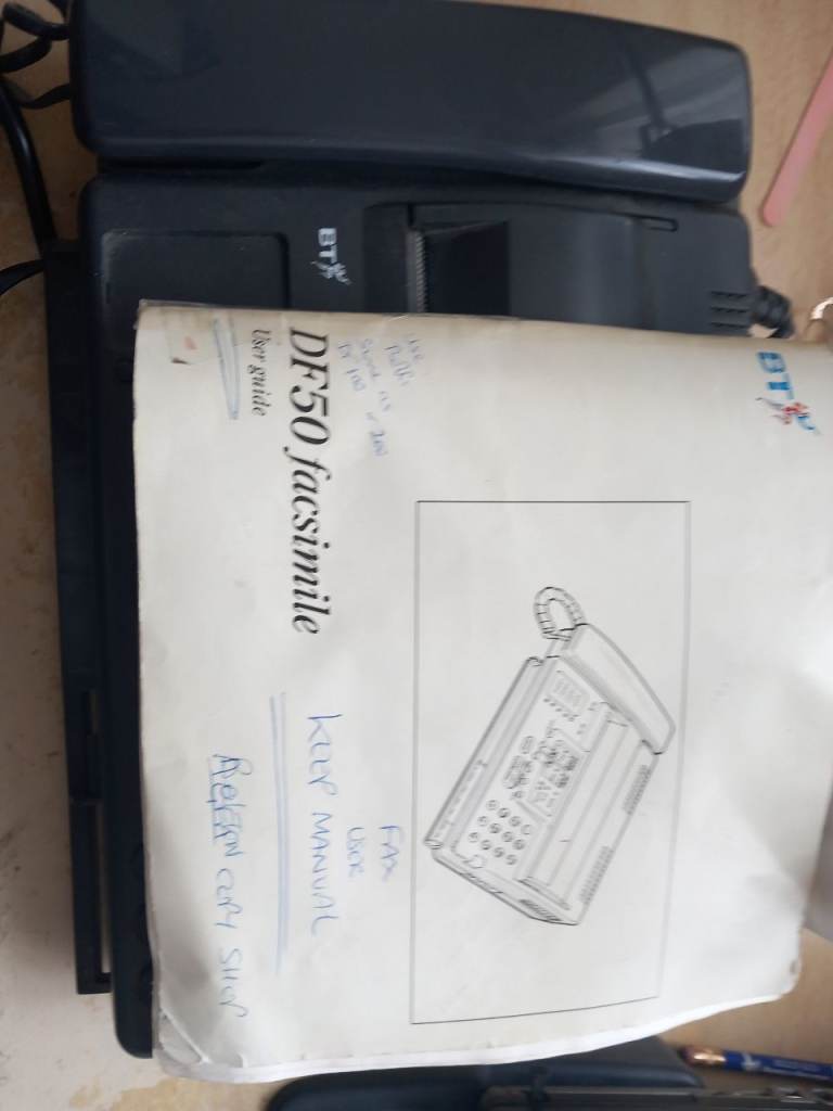 BT DF50 Facsimile Fax Machine – Good Condition