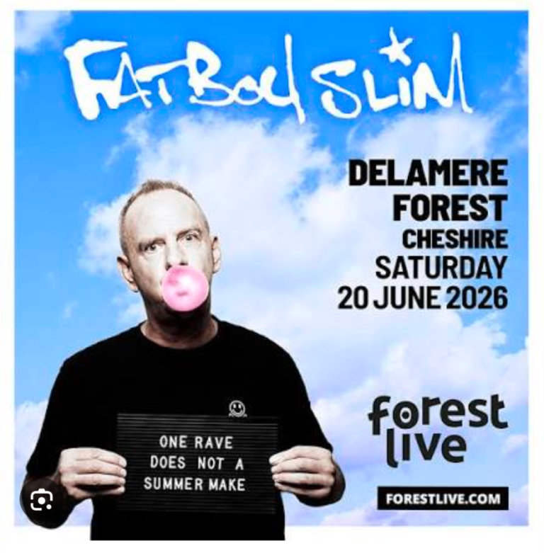 X2 tickets Fatboy Slim @ Delamere Forest 20th June 2026