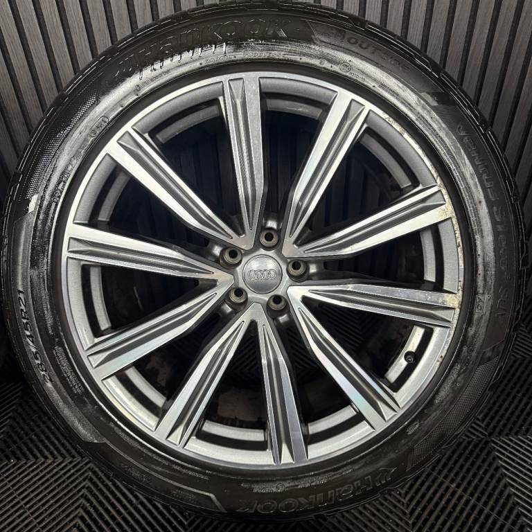 21'' GENUINE AUDI Q8 S LINE MULTISPOKE ALLOY WHEELS ALLOYS TYRES