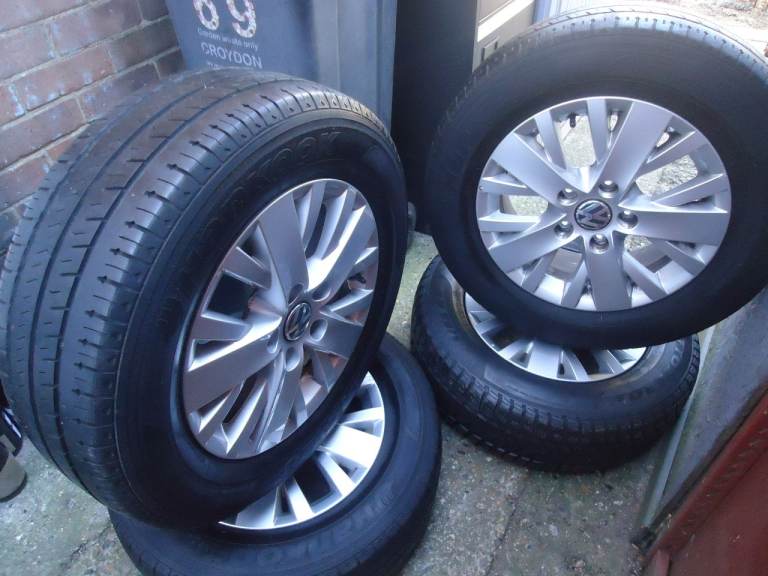 4 x 16 Genuine VW T5 VW T6 ALLOY WHEELS AND TYRES 215/65/16