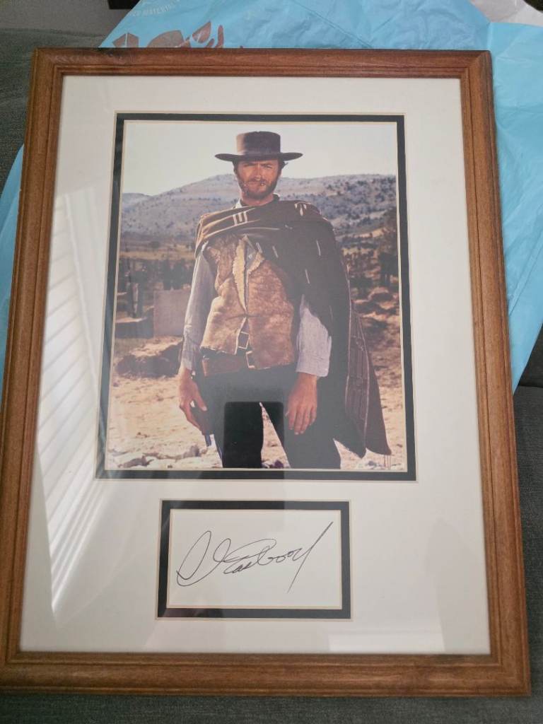Clint Eastwood Signed Photo in Frame with Certificate of Authenticity