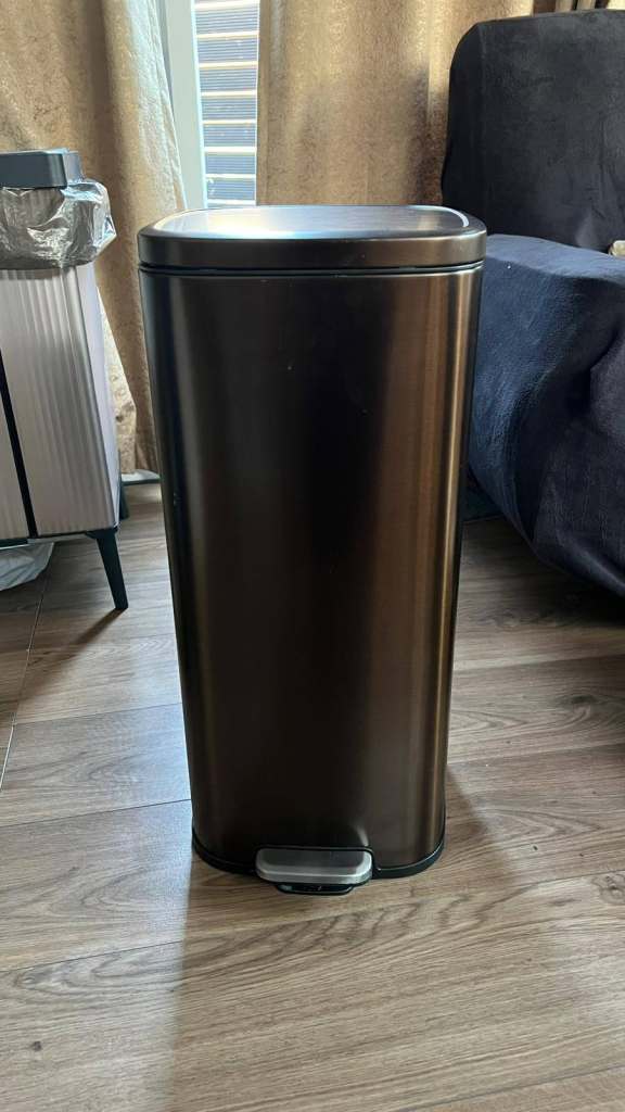 John Lewis Soft Close Pedal Bin in Bronze