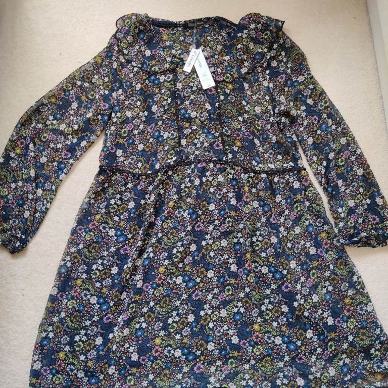 Ladies printed summer dress with lining