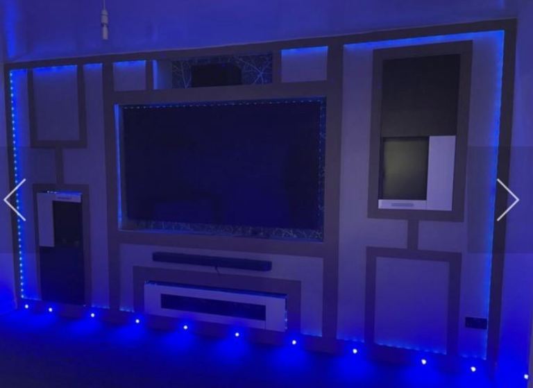 Tv media wall panels 