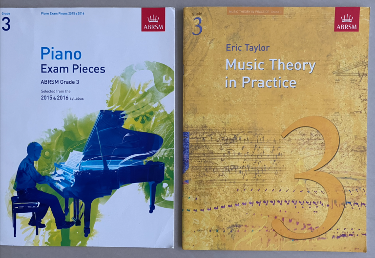 3x : piano grade 3 exam pieces, Music Theory in Practice, music theory past papers