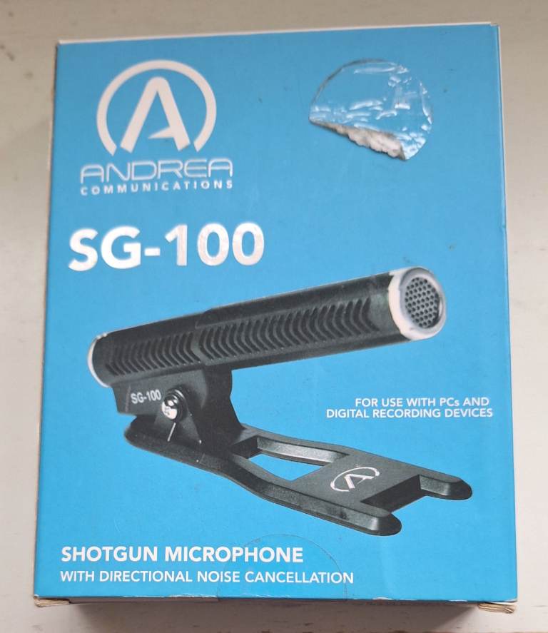 ANDREA SG-100 SHOTGUN MICROPHONE NEW IN BOX