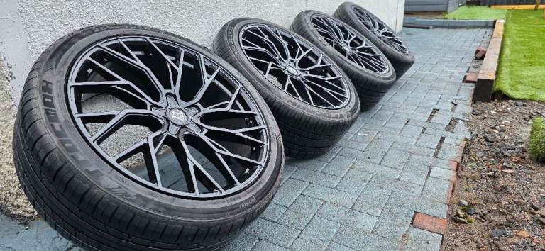 WOLFRACE VOODOO ALLOY WHEELS AND TYRES 5X112 VW AUDI MERCEDES BMW PORSCHE 
