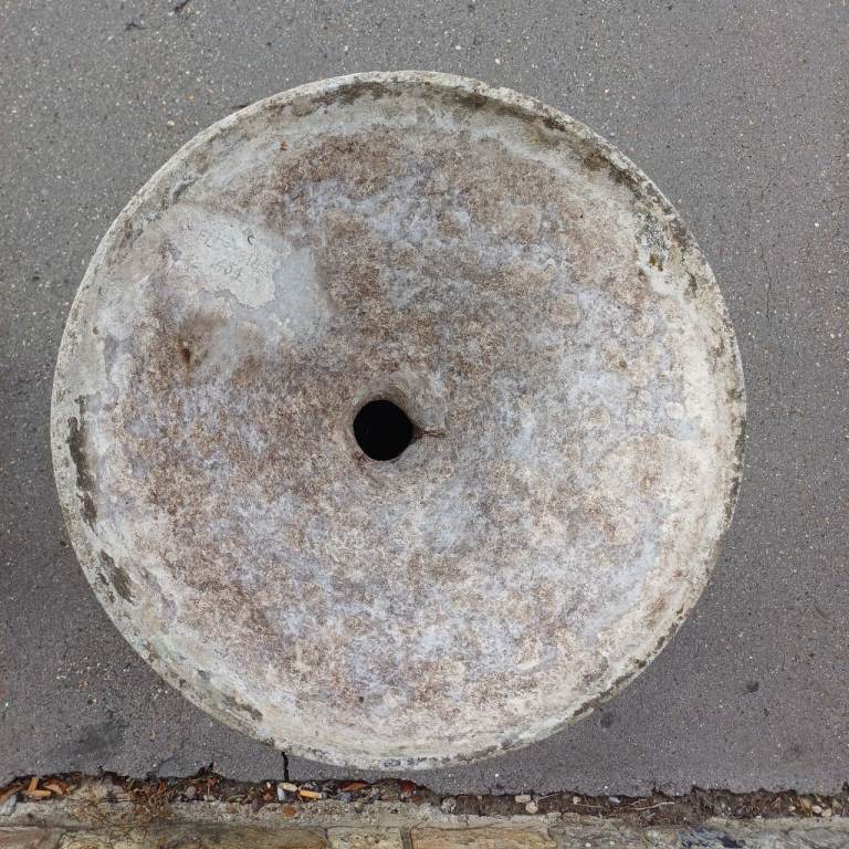 1960's Vintage Mid century Architectural  Concrete Planter