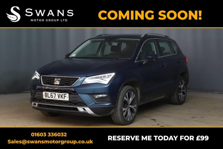 SEAT ATECA 1.0 TSI Ecomotive SE Technology Blue Manual Petrol 2018