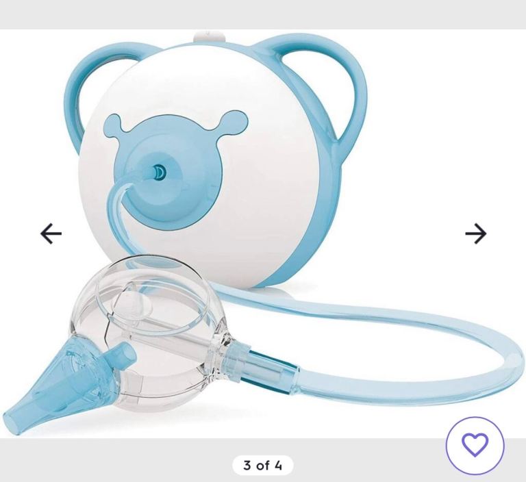 Electric nasal aspirator for babies 