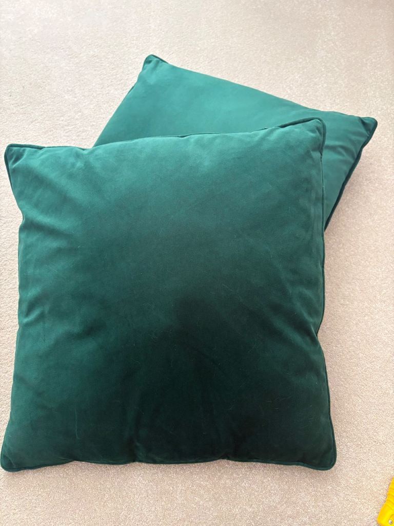 Dark Green Cushion x 2