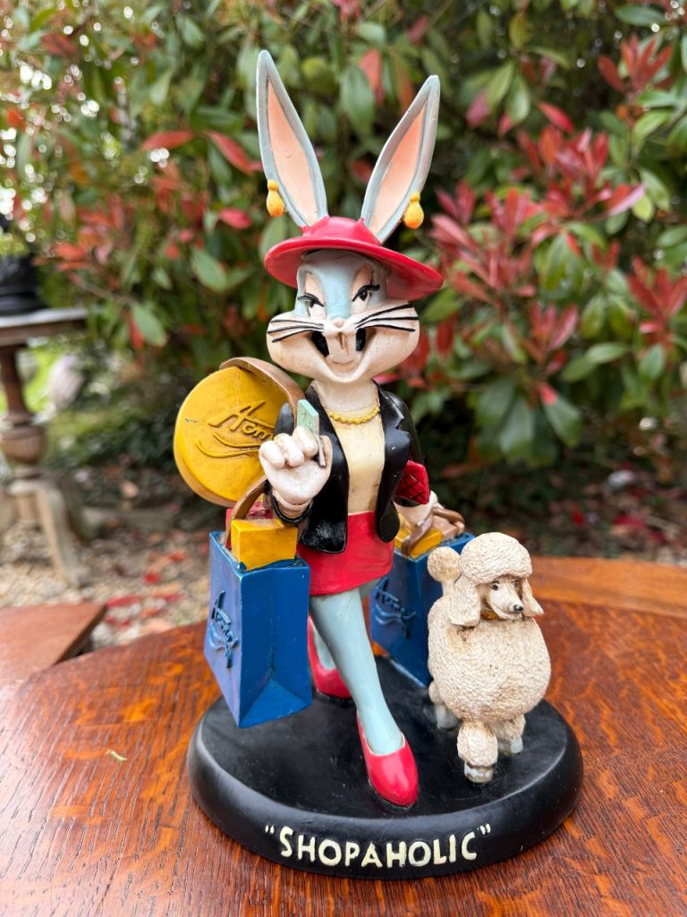 RARE WARNER BROTHERS 1994 HONEY BUNNY SHOPAHOLICS FIGURINE