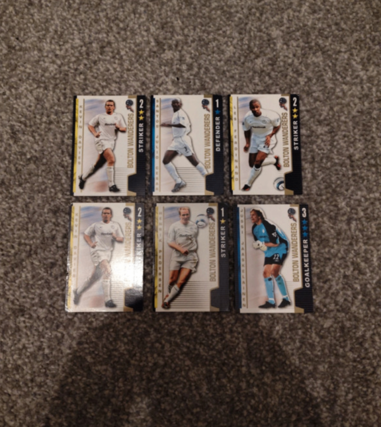 FA Premier League Shoot Out 2004-2005 Bolton Wanderers Football Trading Cards