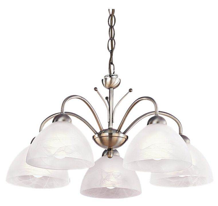 Brand new Ceiling light Antique Brass Metal & Alabaster Glass