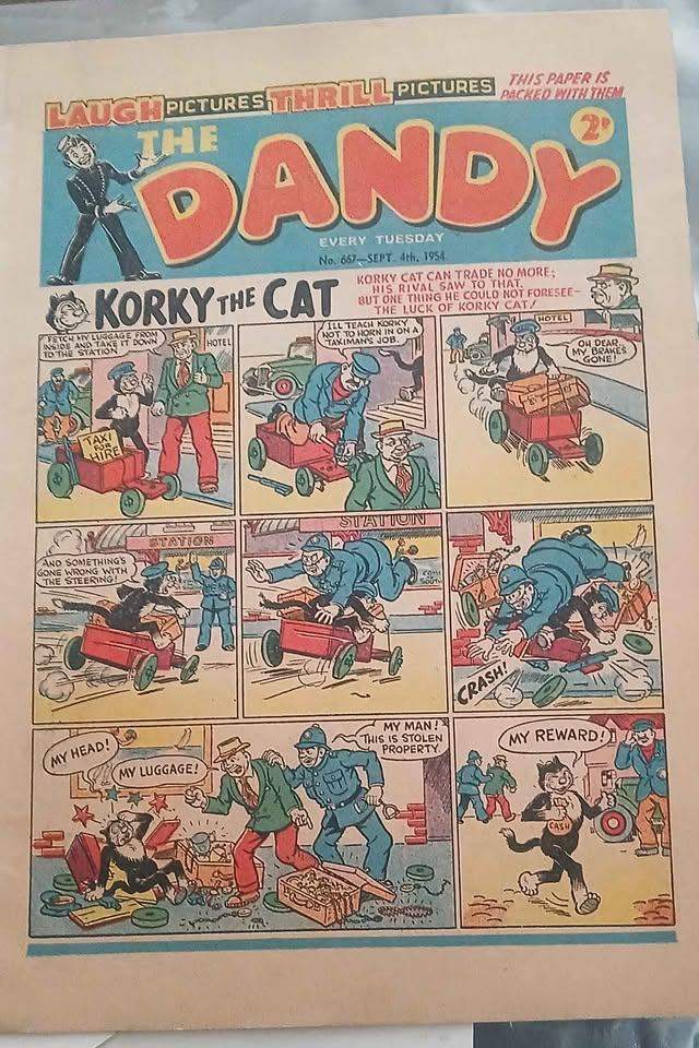 Dandy and Beano both Sept 4th 1954 £15 each or £20 for both
