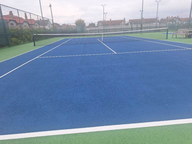 Family tennis in Llandudno