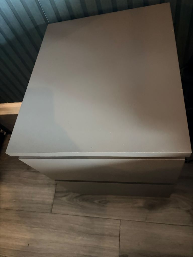 Ikea Malm 2 drawer bedside cabinet x2