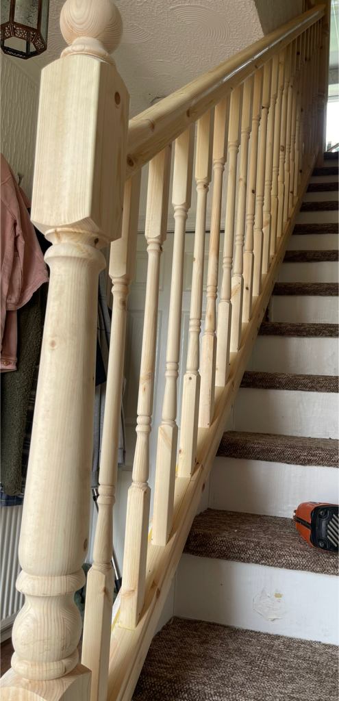 Victorian spindle stair case kit 