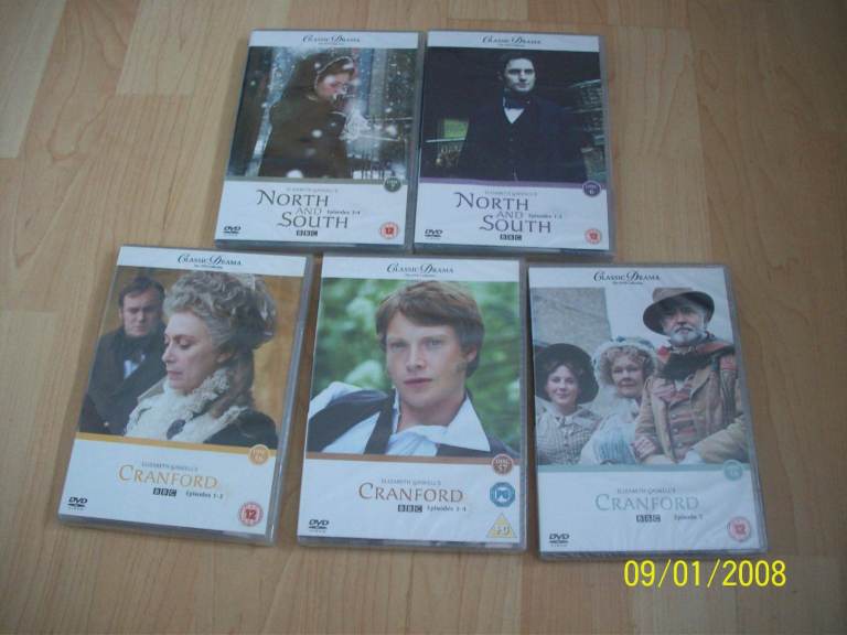 BBC DRAMA DVDs NEW SEALED-NORTH AND SOUTH & CRANFORD-REG2 DVDs 