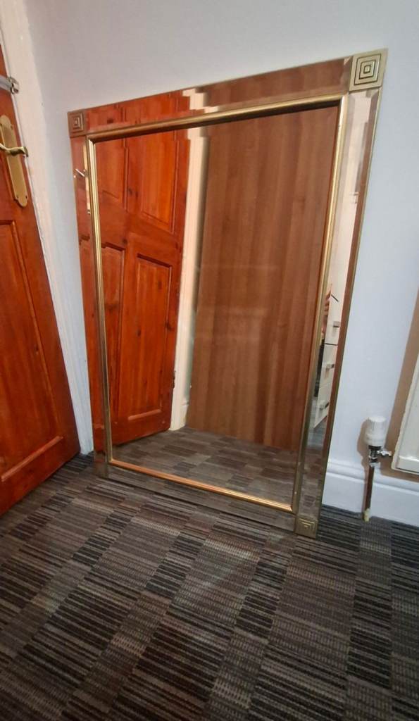 Large Chrome Mirror [£40] (SAME DAY DELIVERY AVAILABLE)