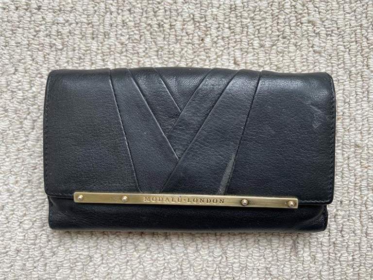 Modalu London black leather purse