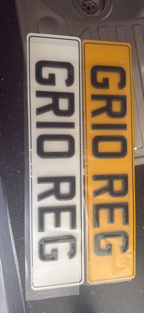 Car reg for sale with plates 