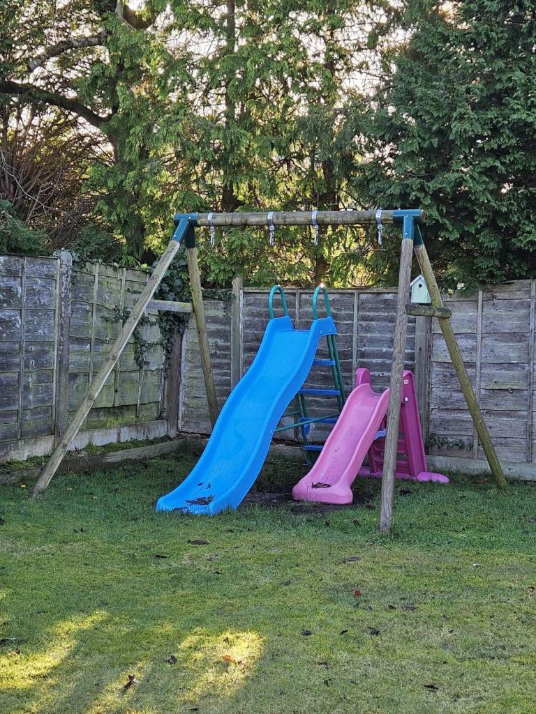 Slide and swings