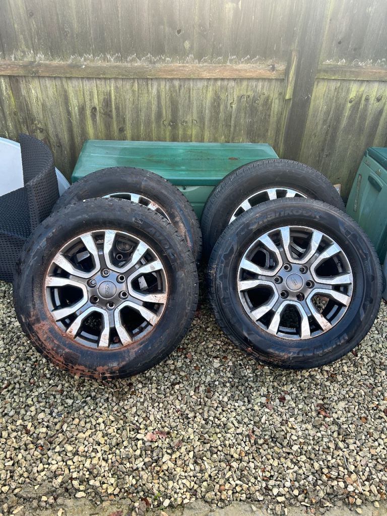 Ford Ranger 2016 18" Genuine Alloy Wheels + Hankook Tyres – Good Condition