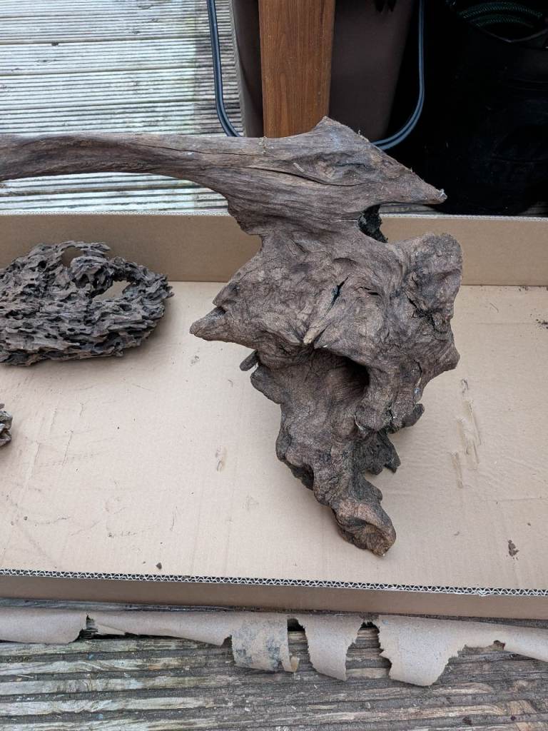 Aquarium bog wood and dragon stone