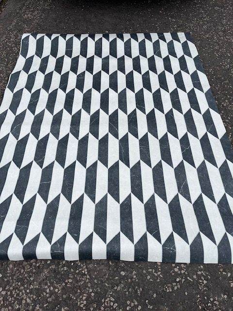 Tile effect vinyl flooring
