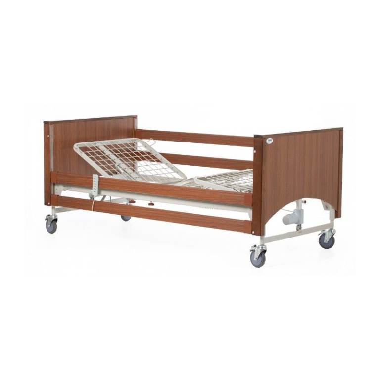 Alerta Lomond Standard Hospital Bed in Walnut & Mattress