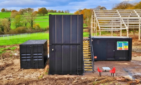 2 x 32ft portacabin containers, 20ft storage container and toilet block for hire/purchase