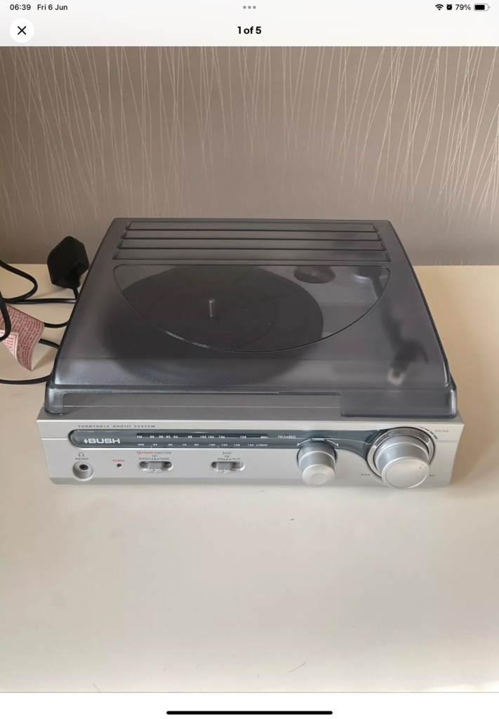 New Bush Mini Turntable Radio System 