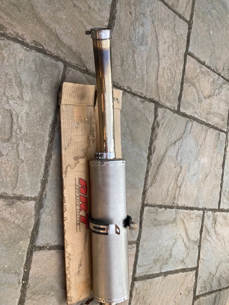 Motor bike exhaust can