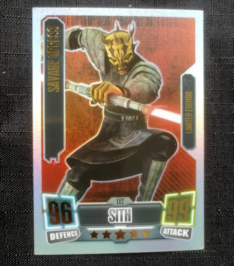 TOPPS Star Wars Force Attax Series 2 Card LE2 SAVAGE OPRESS Limited Edition 2011