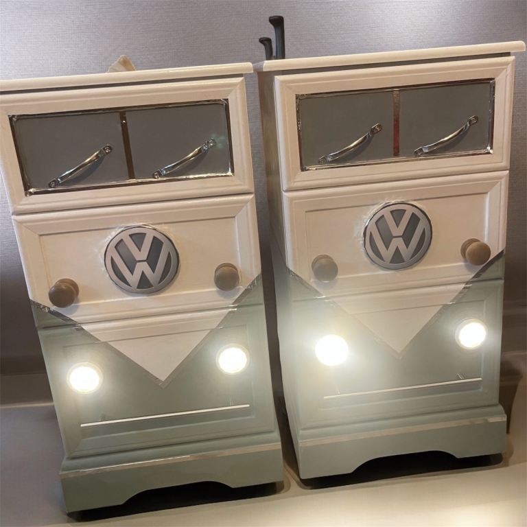 Volkswagen campervan bedside cabinets 
